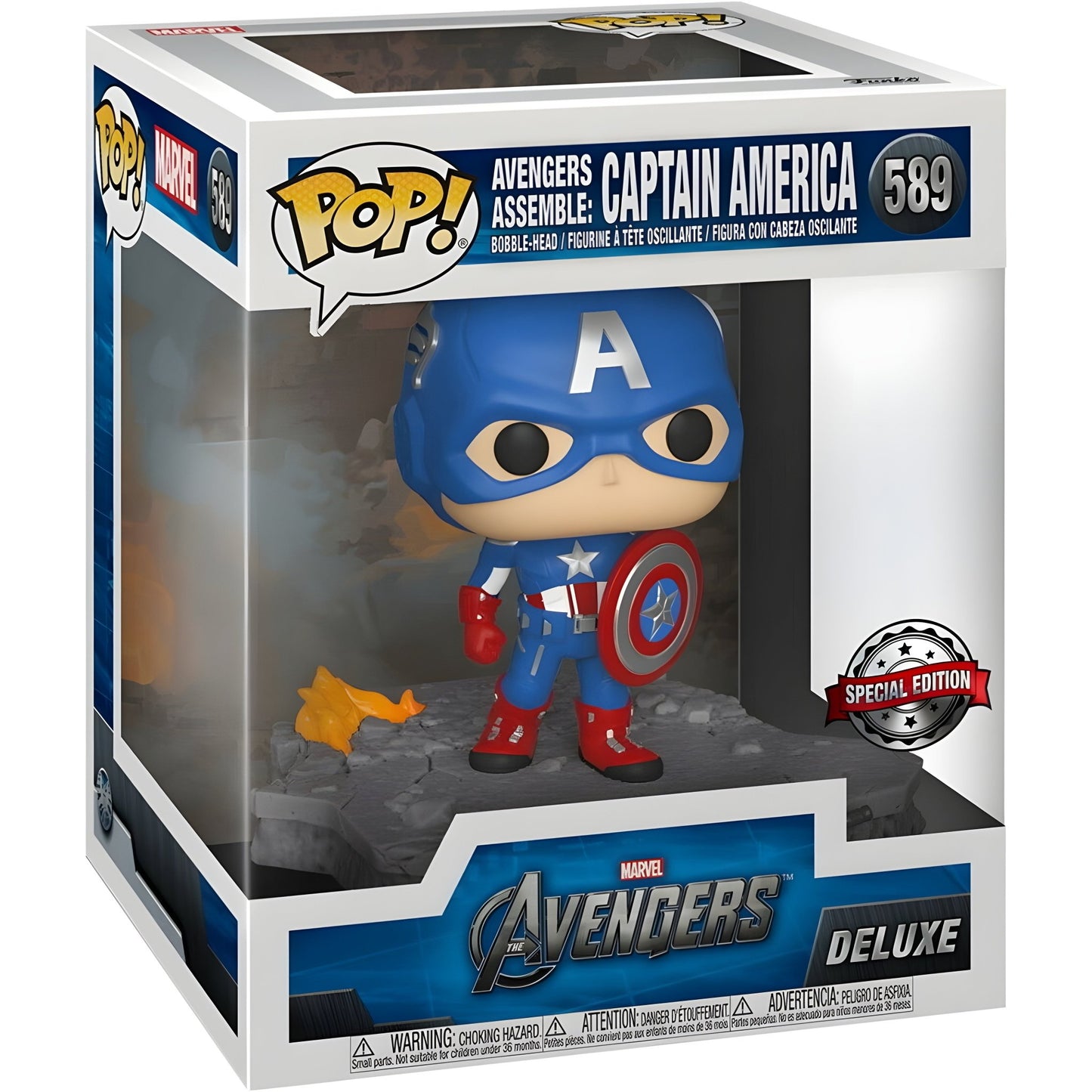 POP figure Marvel Avengers Captain America Assemble Exclusive - Funko24