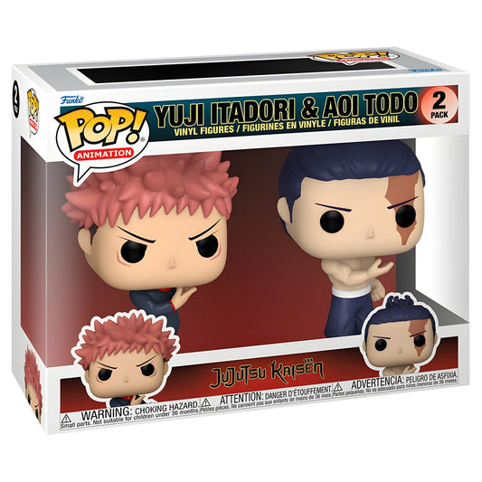 Funko Pop! 2 - Pack Jujutsu Kaisen Yuji Itadori & Aoi Todo, 2 - Funko24