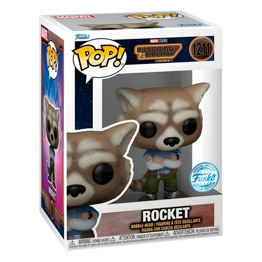 Funko Pop! Marvel Guardians of the Galaxy Rocket #1211 Vinylfigur 9 cm (Exclusive Edition) - Funko24