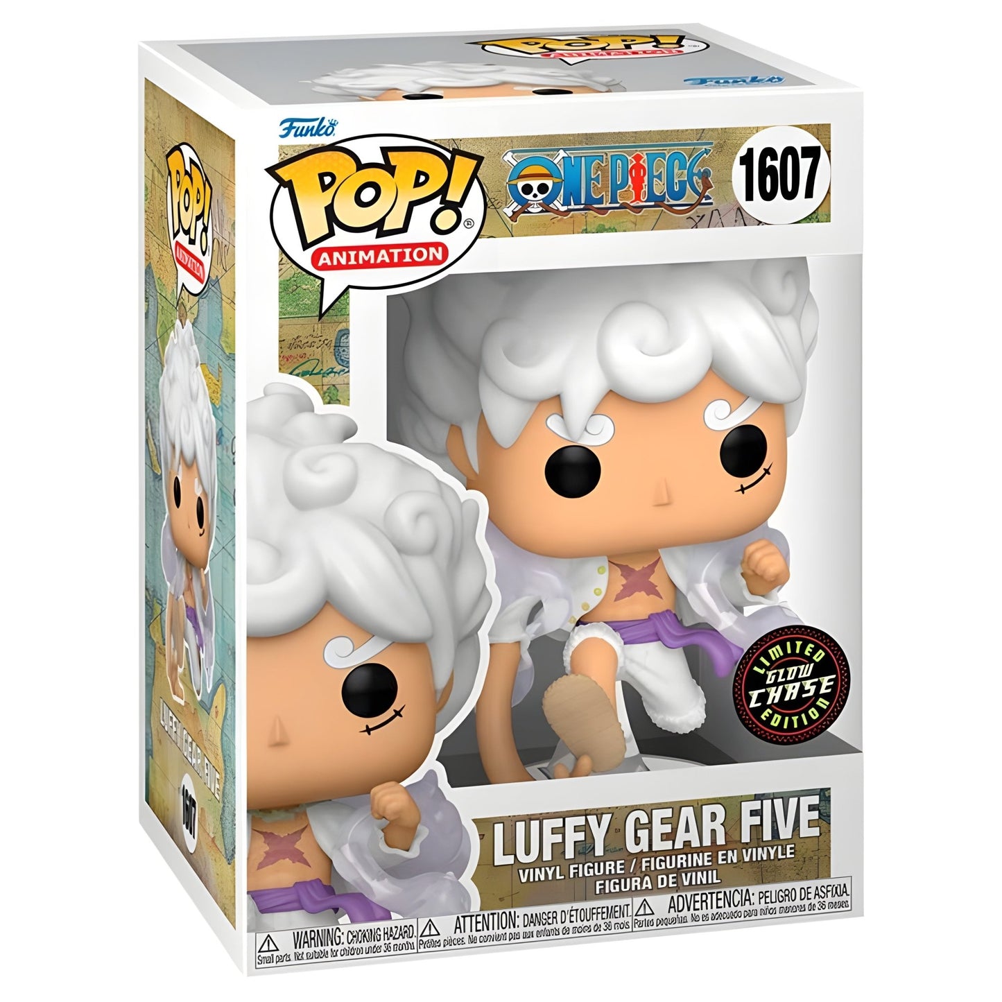 Funko Pop! One Piece Luffy Gear 5, 1607 Glow - in - the - Dark Chase Edition - Funko24