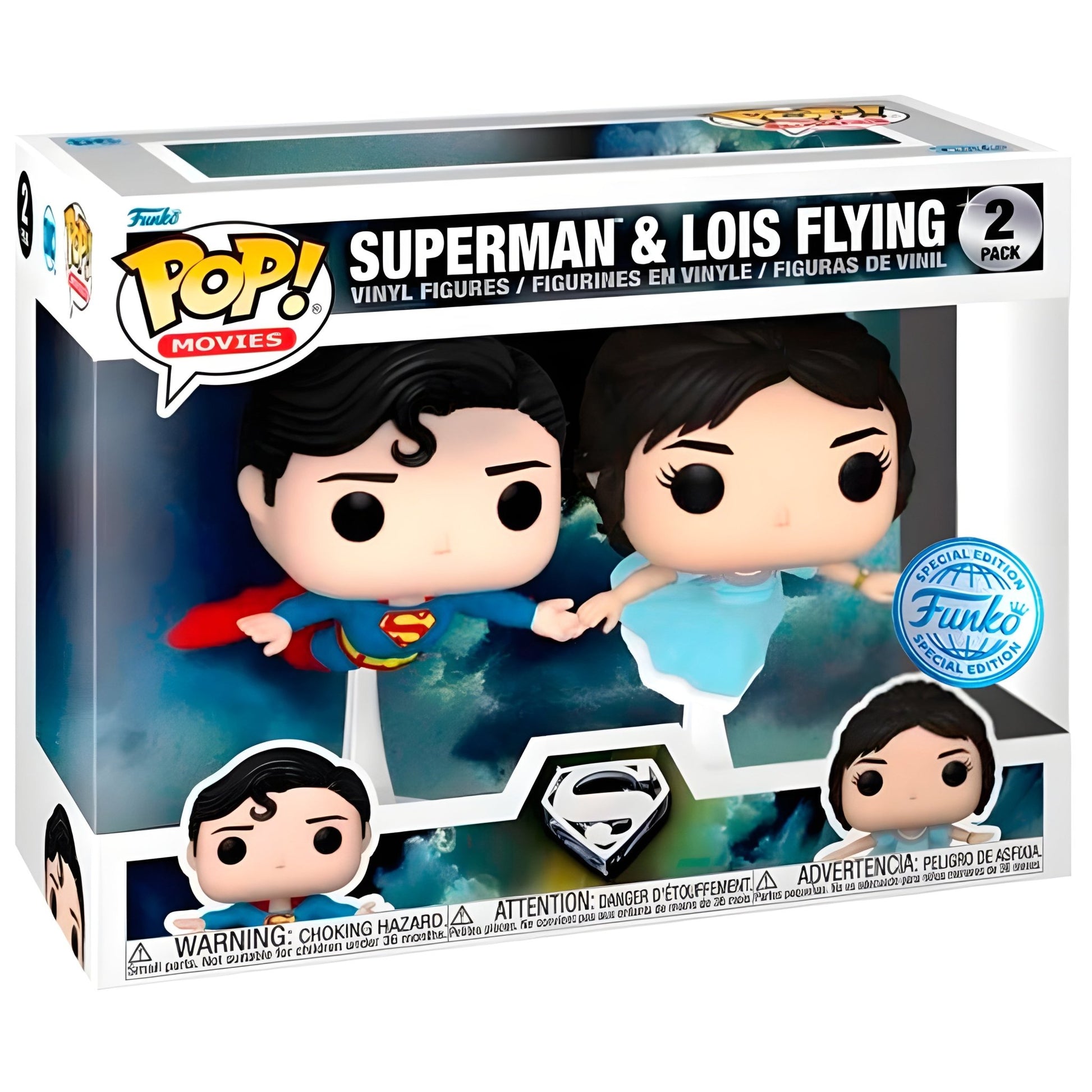 Funko POP! pack 2 figures DC Comics Superman & Lois Flying Exclusive - Funko24