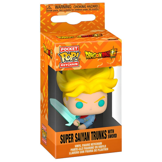 Pocket POP Keychain Dragon Ball Super Saiyan Trunks with Sword - Funko24