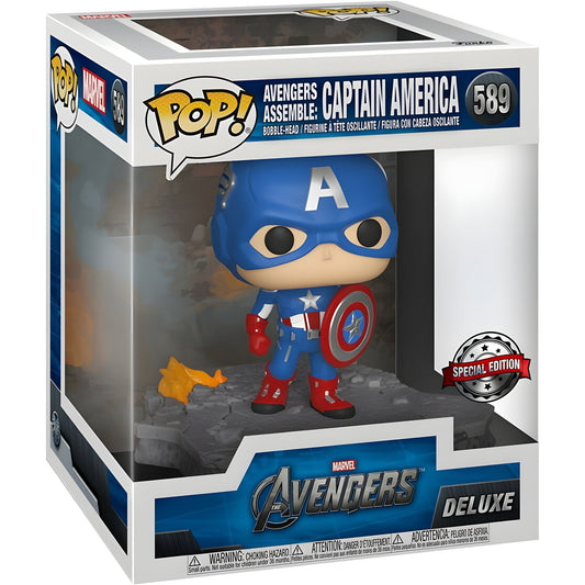 POP figure Marvel Avengers Captain America Assemble Exclusive - Funko24