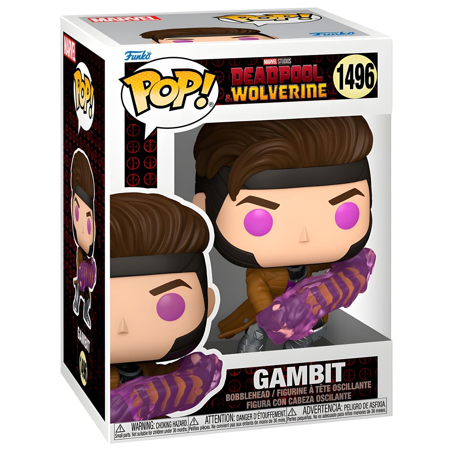 POP figure Marvel Deadpool & Wolverine Gambit (förbetsäll) - Funko24