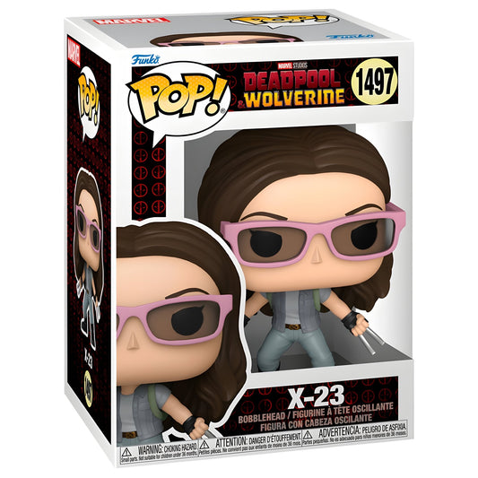 POP figure Marvel Deadpool & Wolverine X - 23 (förbetsäll) - Funko24