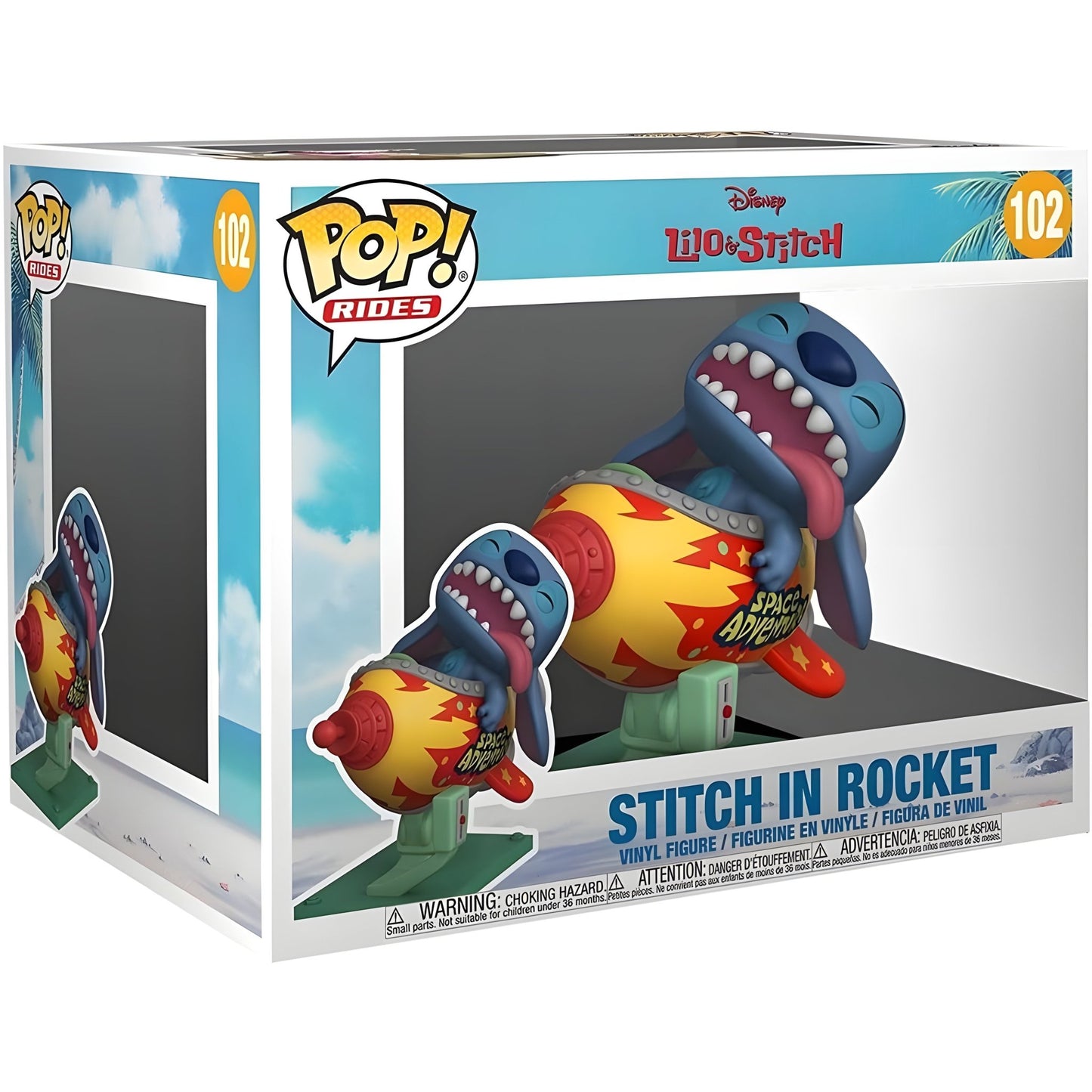 POP figure Rides Super Deluxe Disney Lilo and Stitch - Stitch in Rocket - Funko24