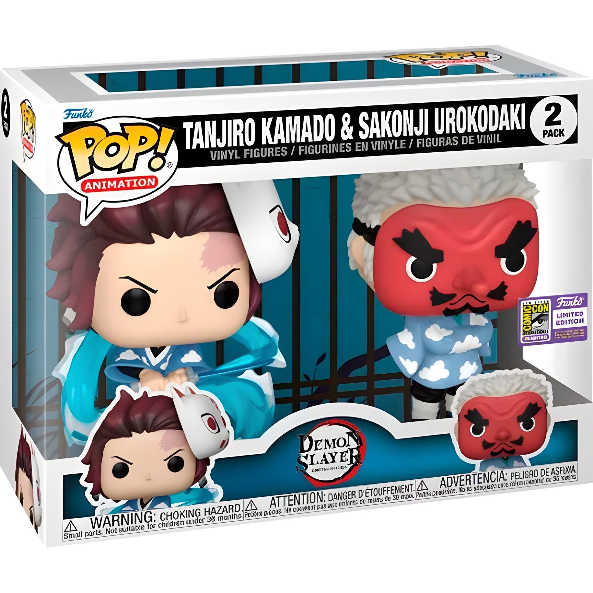 POP pack 2 figures Demon Slayer Kimetsu no Yaiba Tanjiro Kamado & Sakonji Urokodaki - Funko24