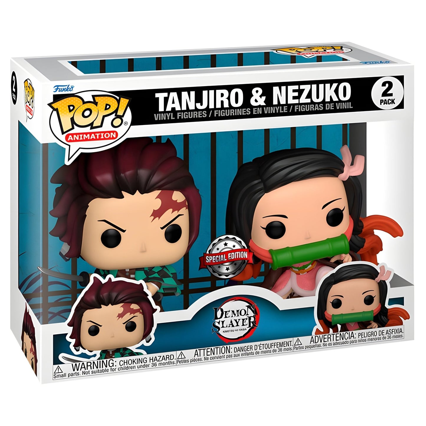 POP pack 2 figures Demon Slayer Kimetsu no Yaiba Tanjiro & Nezuko Exclusive - Funko24